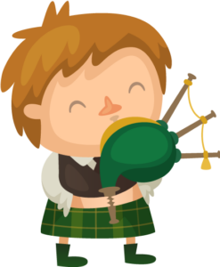boy with bagpipe