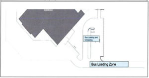 Bus loading and unloading zones map